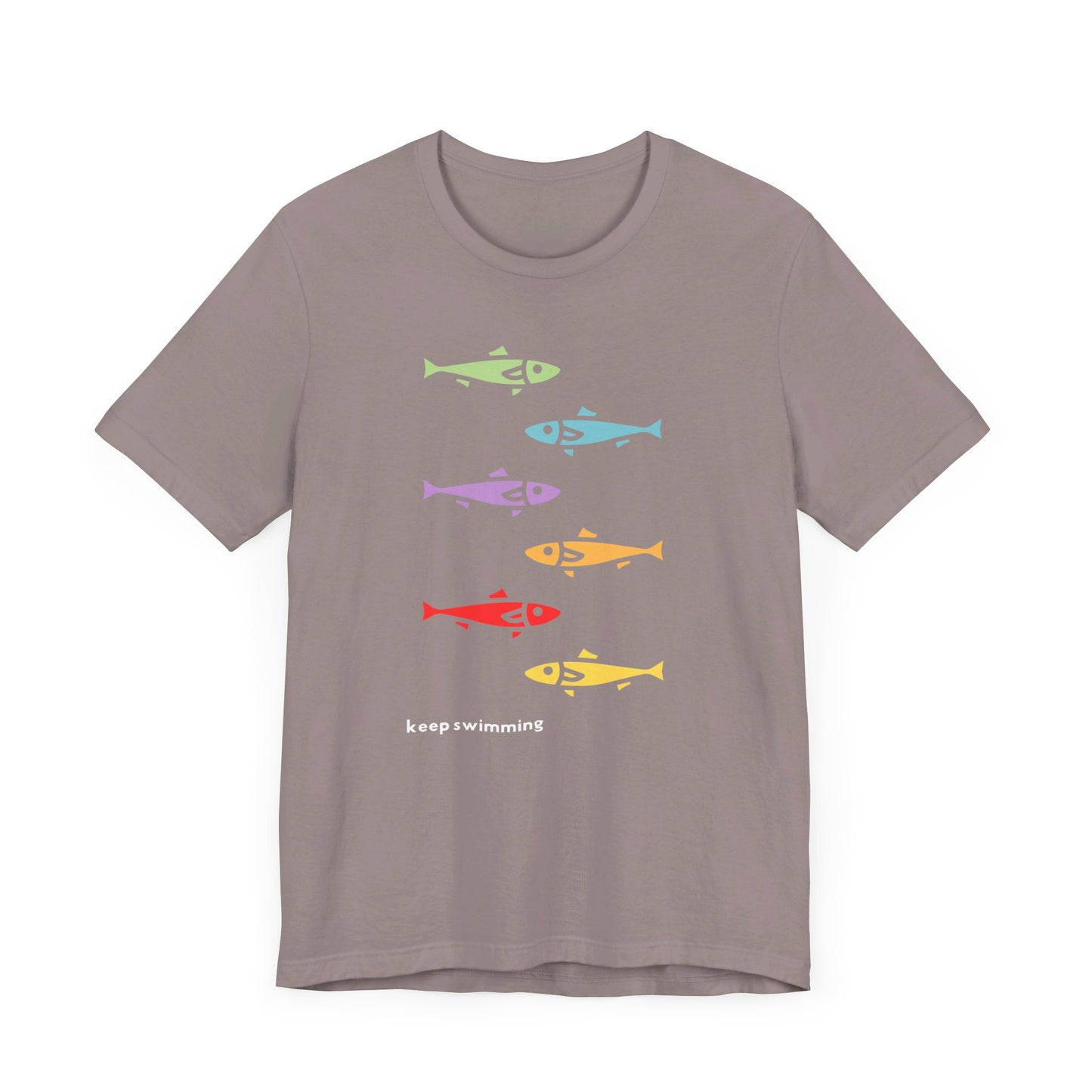 Keep Swimming Rainbow Unisex Jersey Short Sleeve Tee