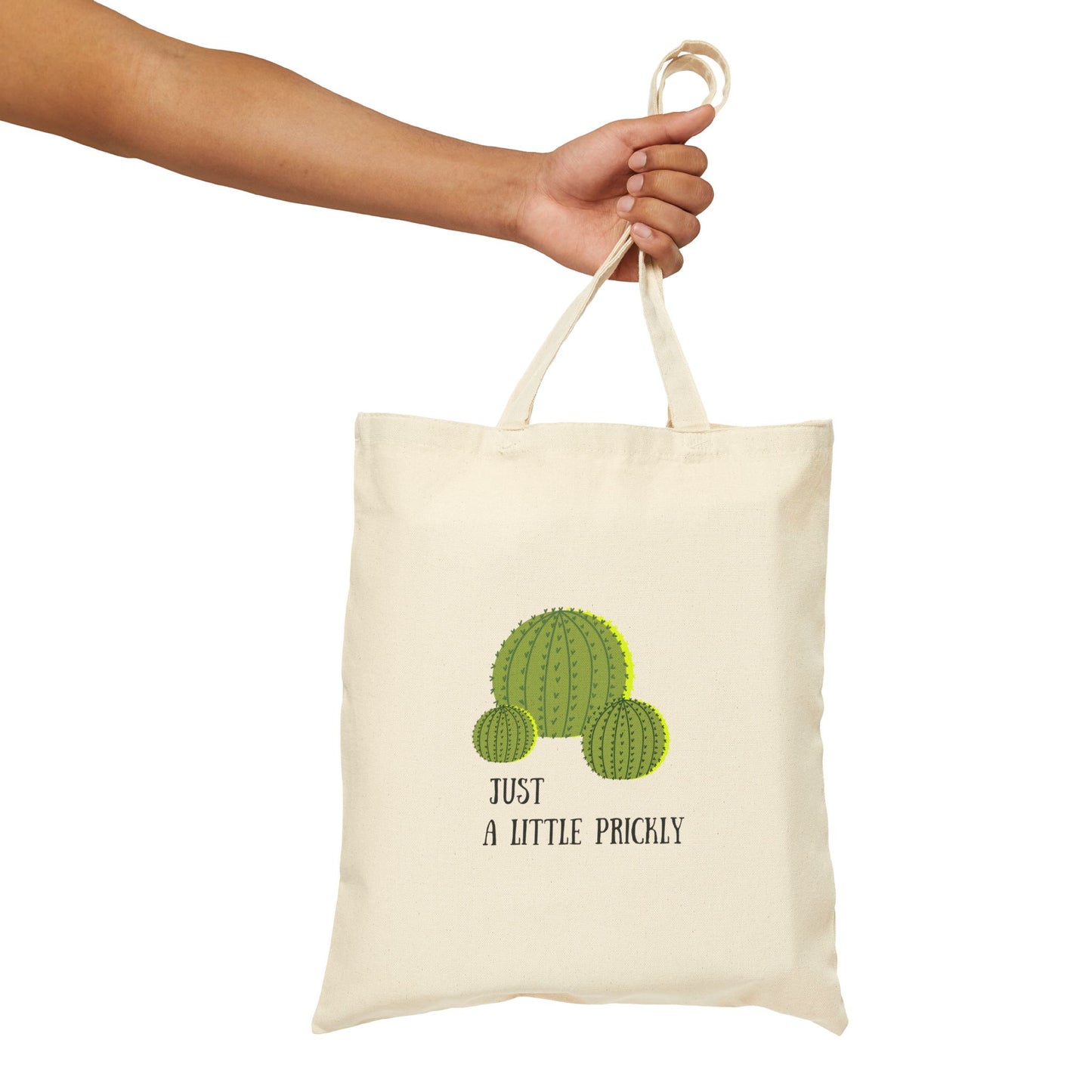 A Little Prickly Cotton Canvas Tote Bag
