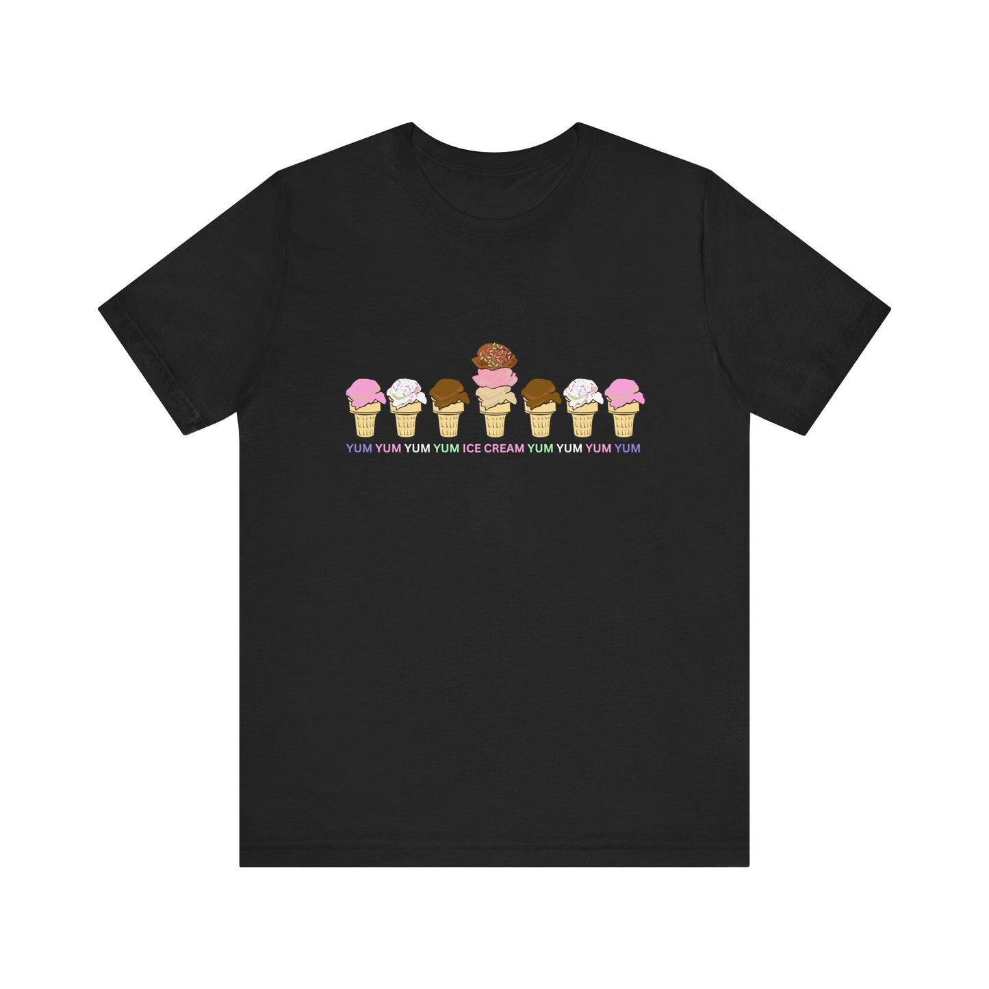 Yum Yum Yum Ice Cream - Unisex Jersey Short Sleeve Tee