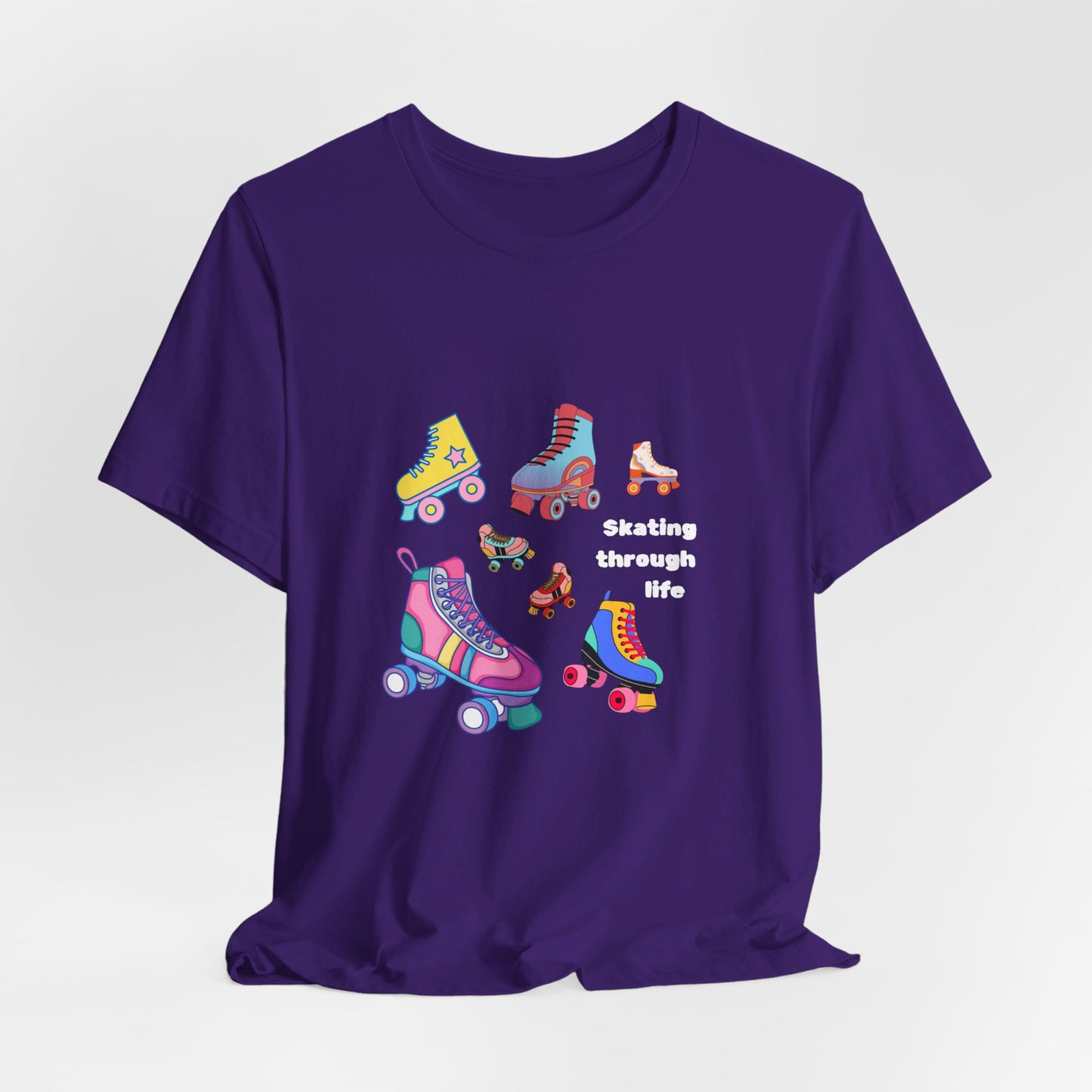 Skating Through Life-Unisex Jersey Short Sleeve Tee