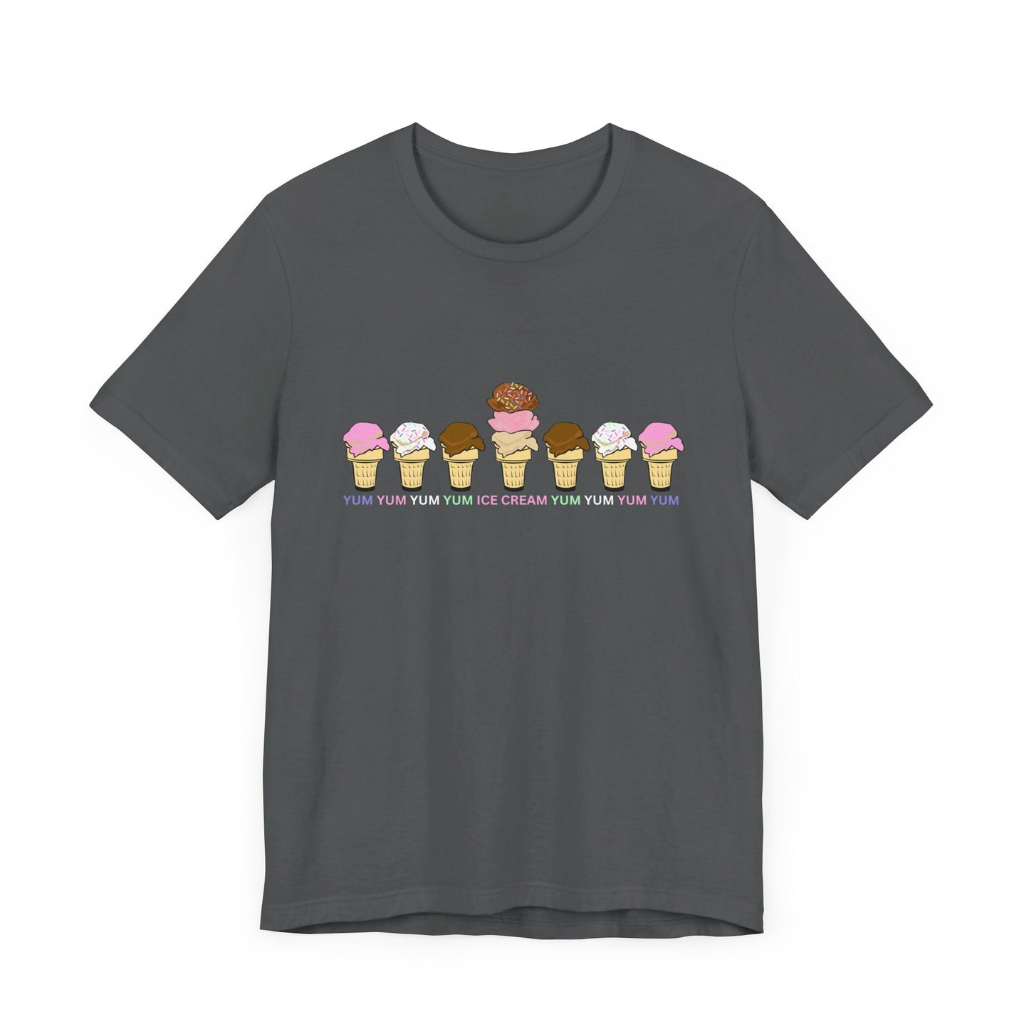 Yum Yum Yum Ice Cream - Unisex Jersey Short Sleeve Tee
