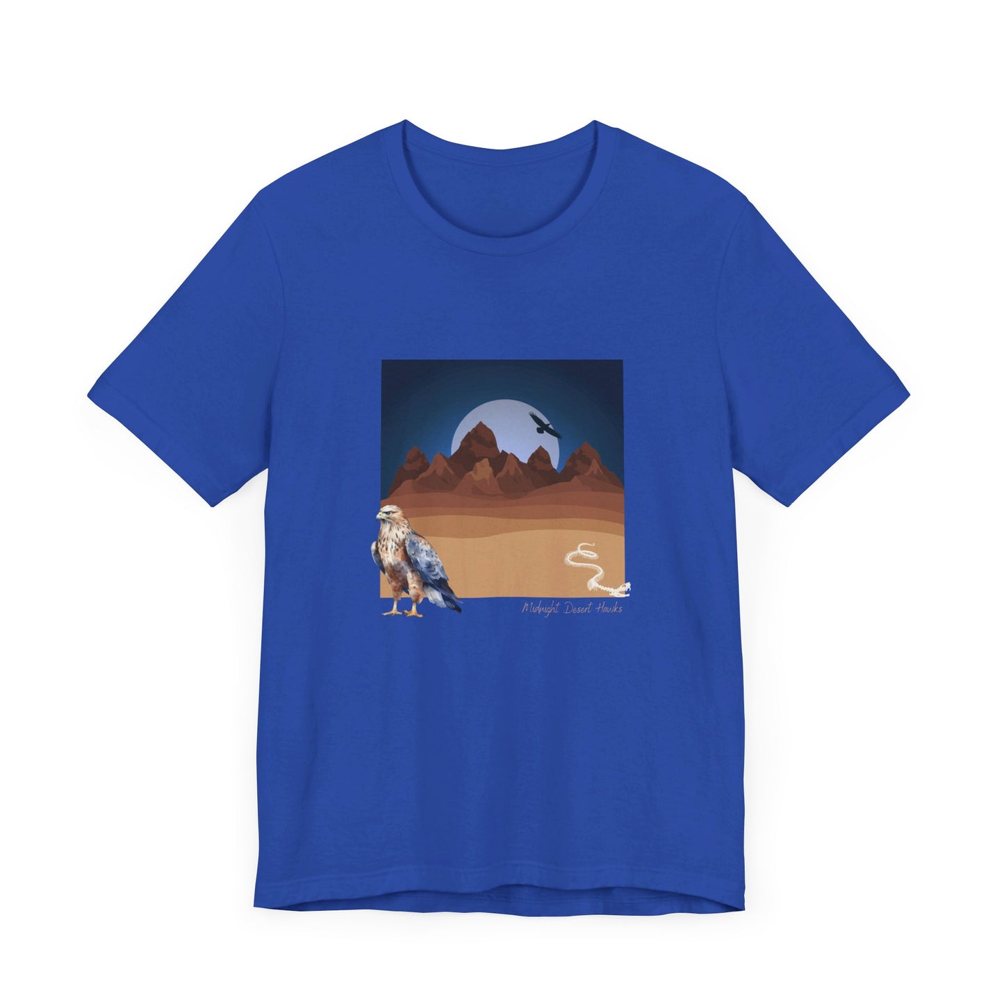 Midnight Desert Hawk-Unisex Jersey Short Sleeve Tee