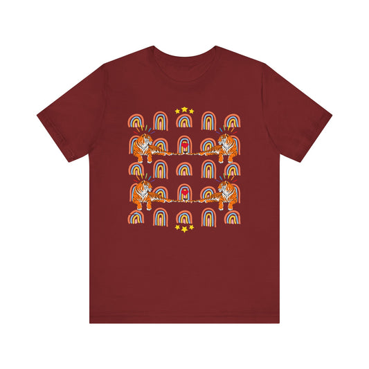 Rainbow Tigers - Unisex Jersey Short Sleeve Tee
