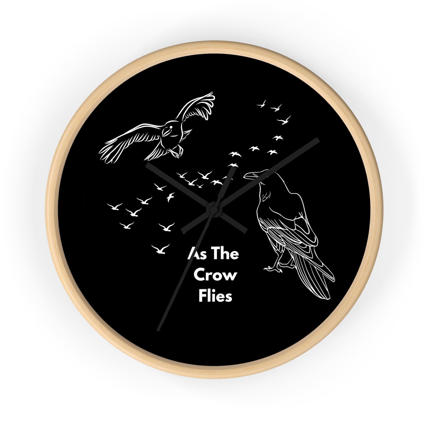 As the Crow Flies Wall Clock