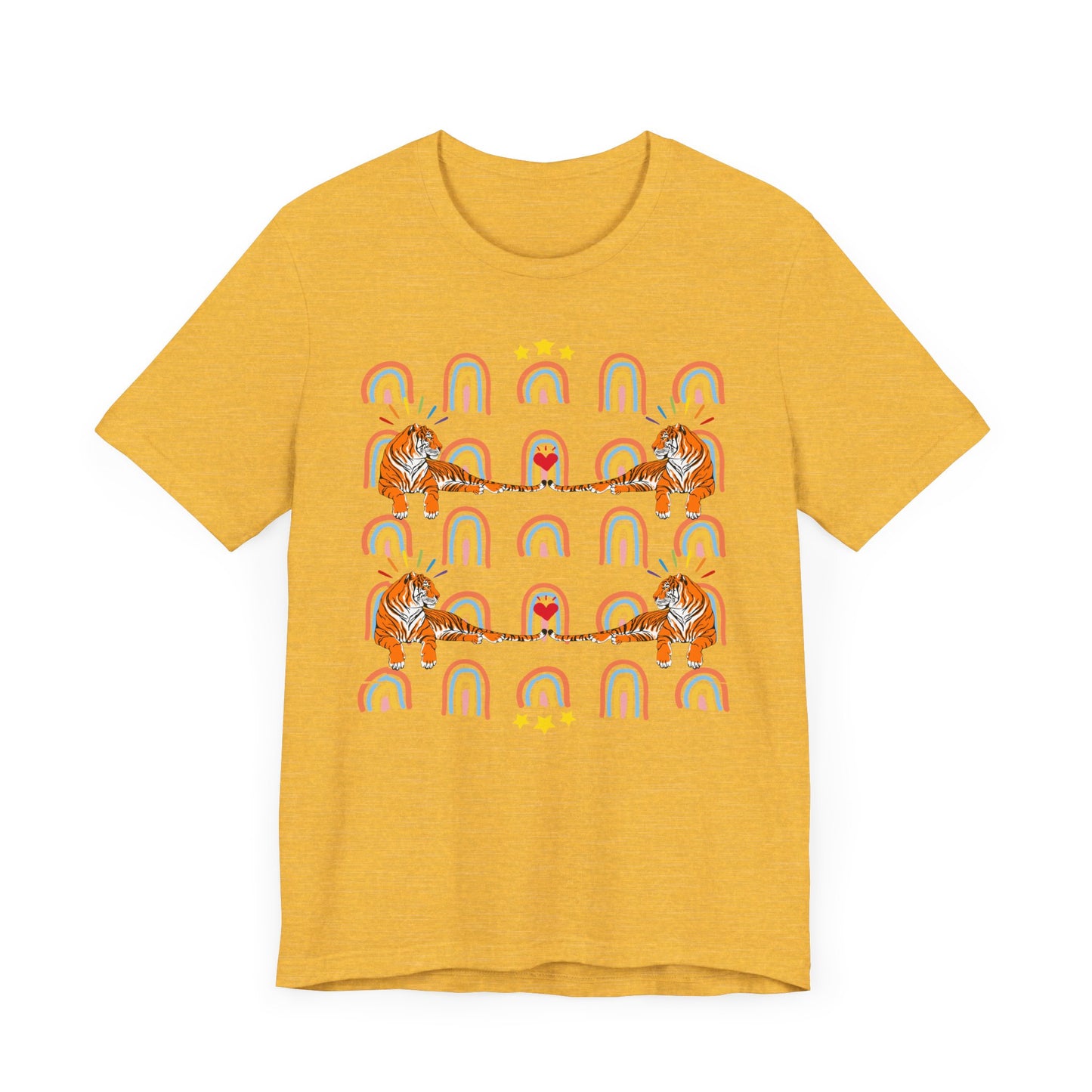Rainbow Tigers - Unisex Jersey Short Sleeve Tee