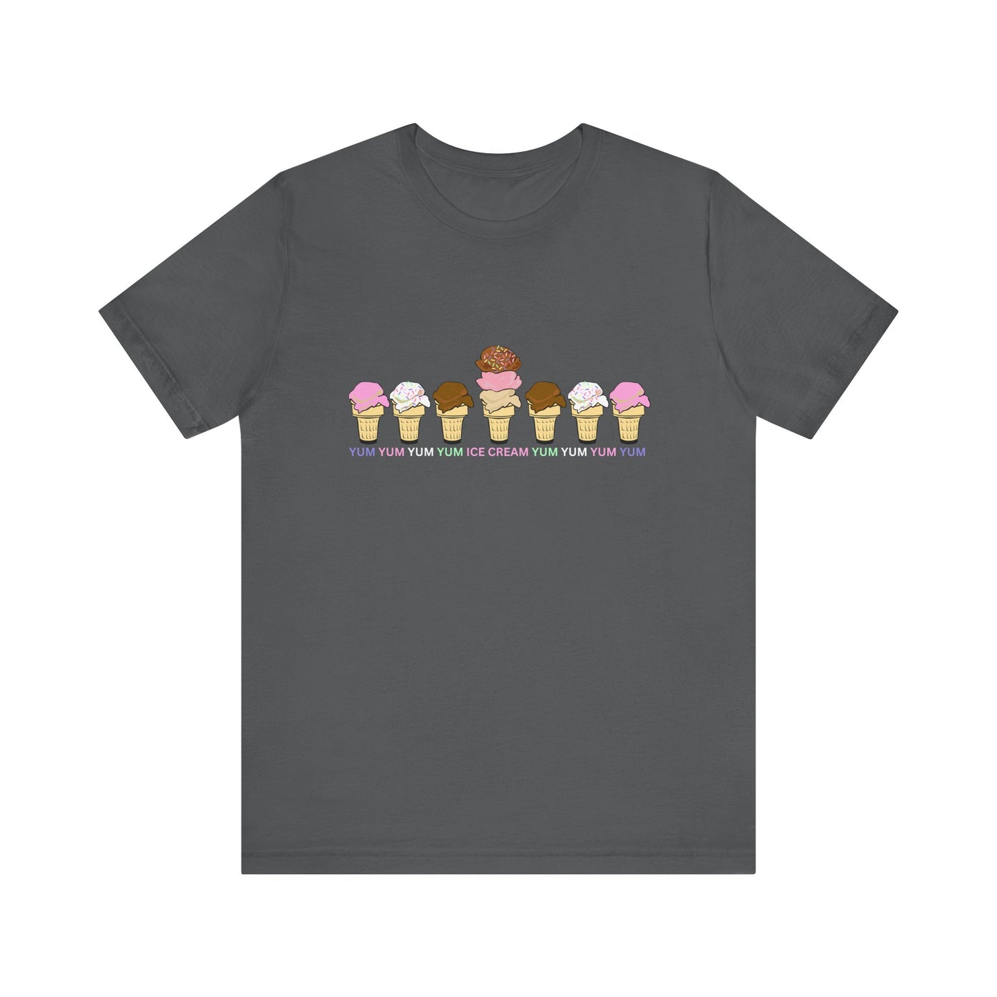 Yum Yum Yum Ice Cream - Unisex Jersey Short Sleeve Tee