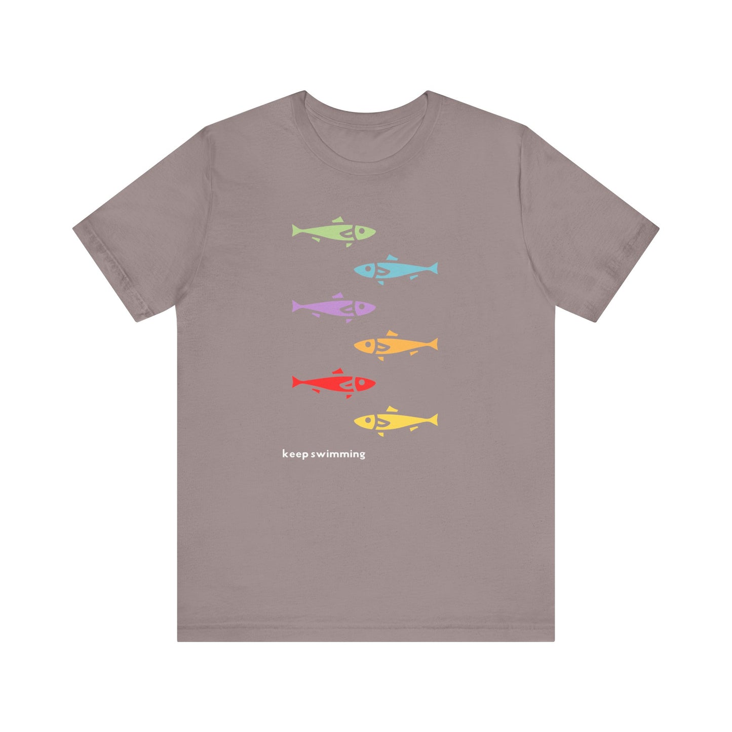 Keep Swimming Rainbow Unisex Jersey Short Sleeve Tee