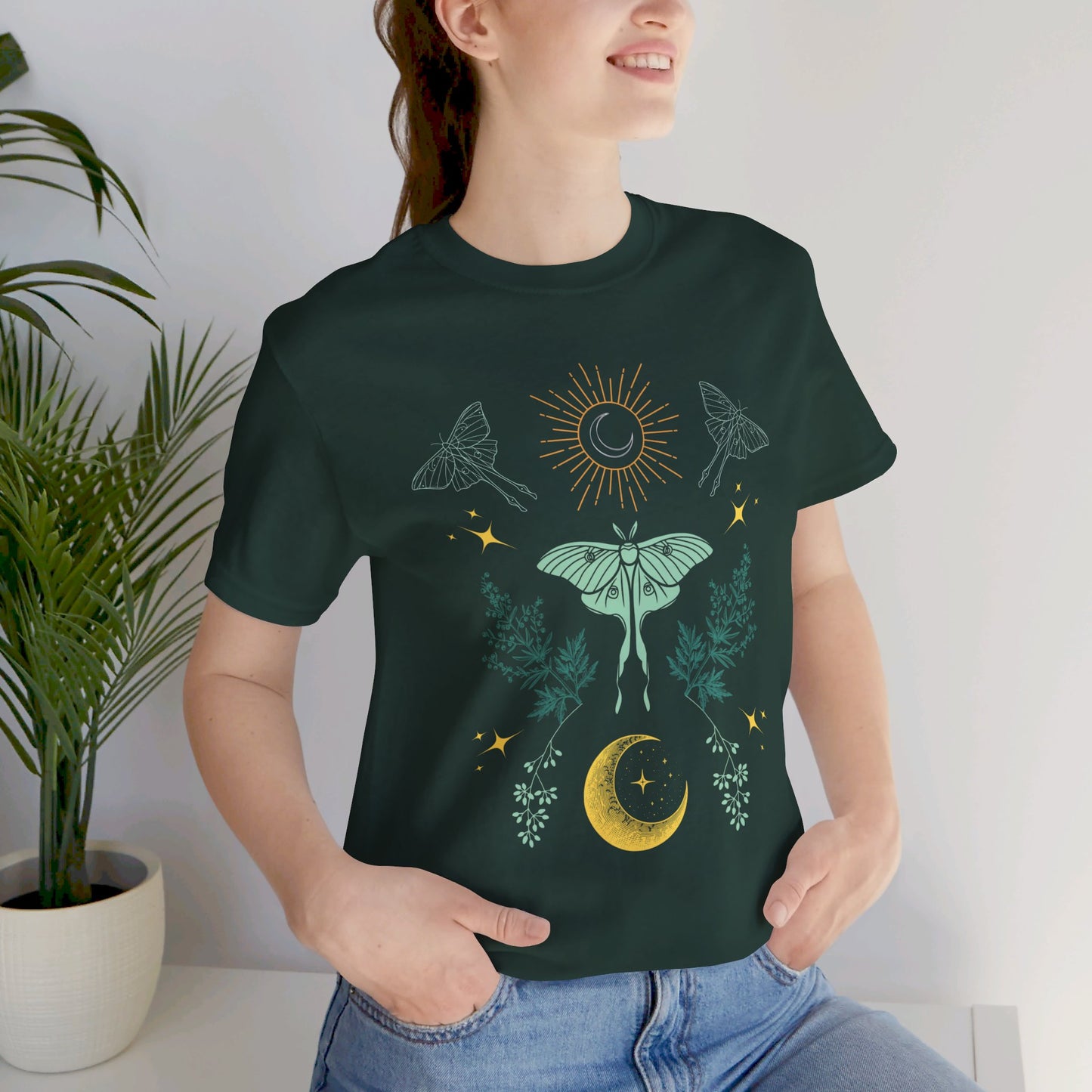 Luna Moth Unisex Jersey Short Sleeve Tee