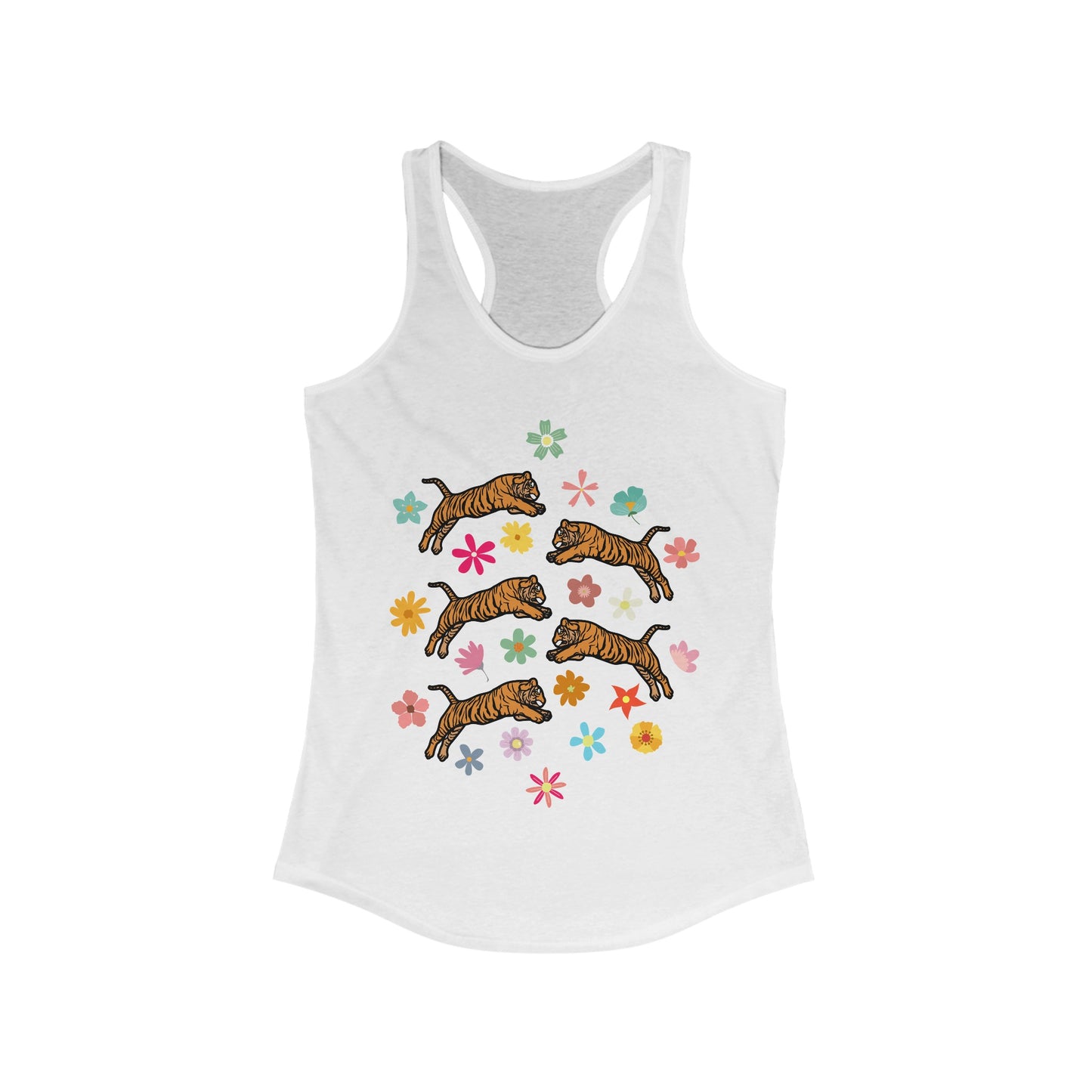 Flower Tigers Women's Ideal Racerback Tank