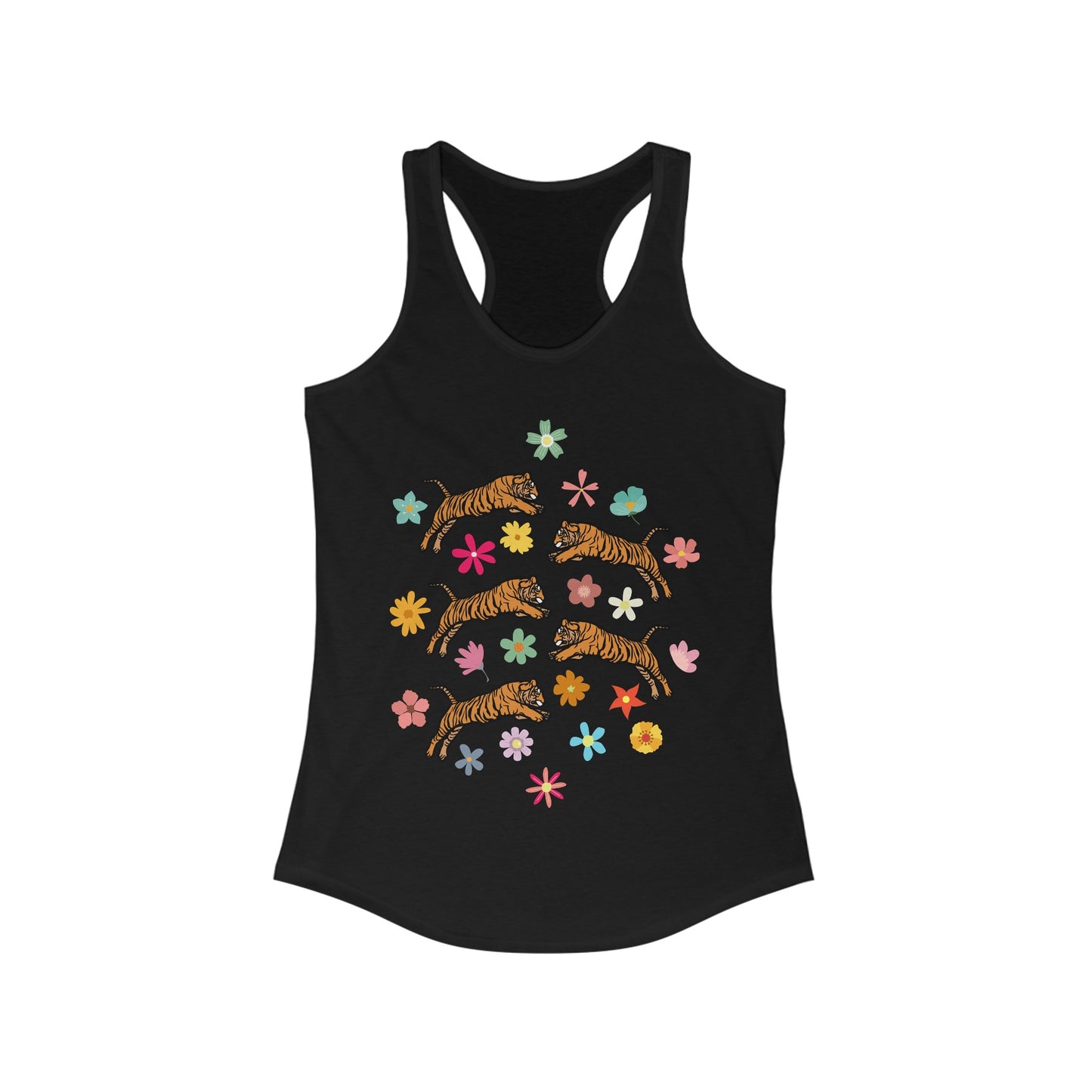Flower Tigers Women's Ideal Racerback Tank