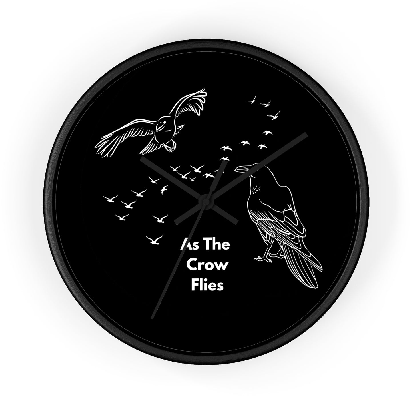 As the Crow Flies Wall Clock