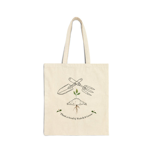 Plant A Seed Cotton Canvas Tote Bag