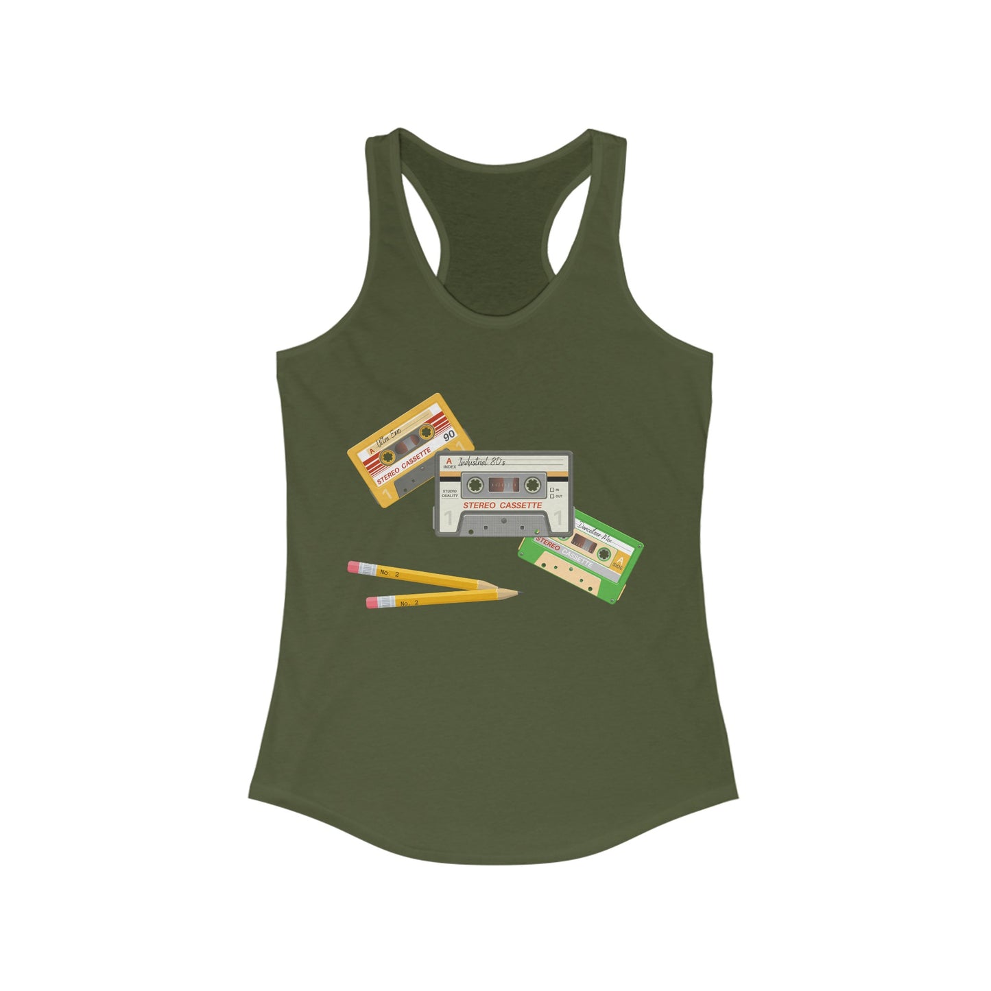 Cassette Tapes Women's Ideal Racerback Tank