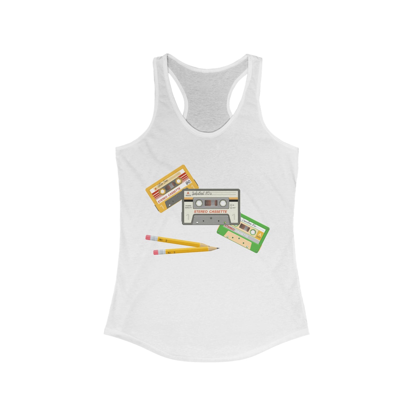 Cassette Tapes Women's Ideal Racerback Tank