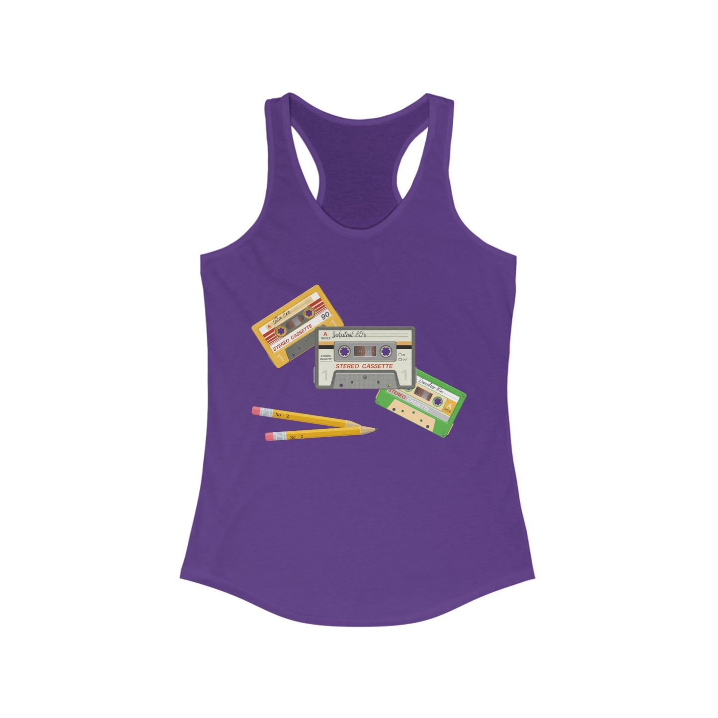 Cassette Tapes Women's Ideal Racerback Tank