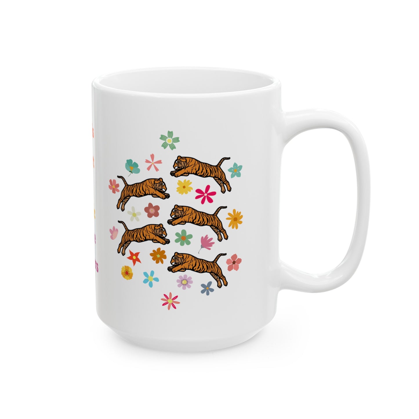 Tiger Frolic Ceramic Mug, (11oz, 15oz)
