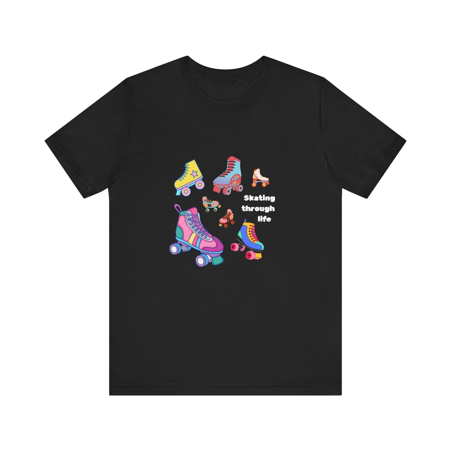 Skating Through Life-Unisex Jersey Short Sleeve Tee