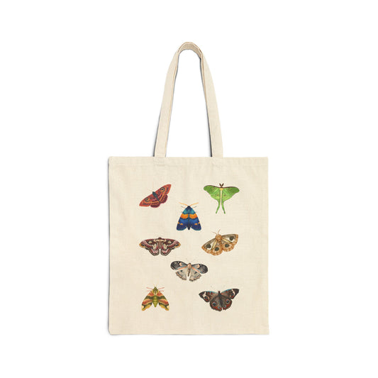 Moth Love Cotton Canvas Tote Bag