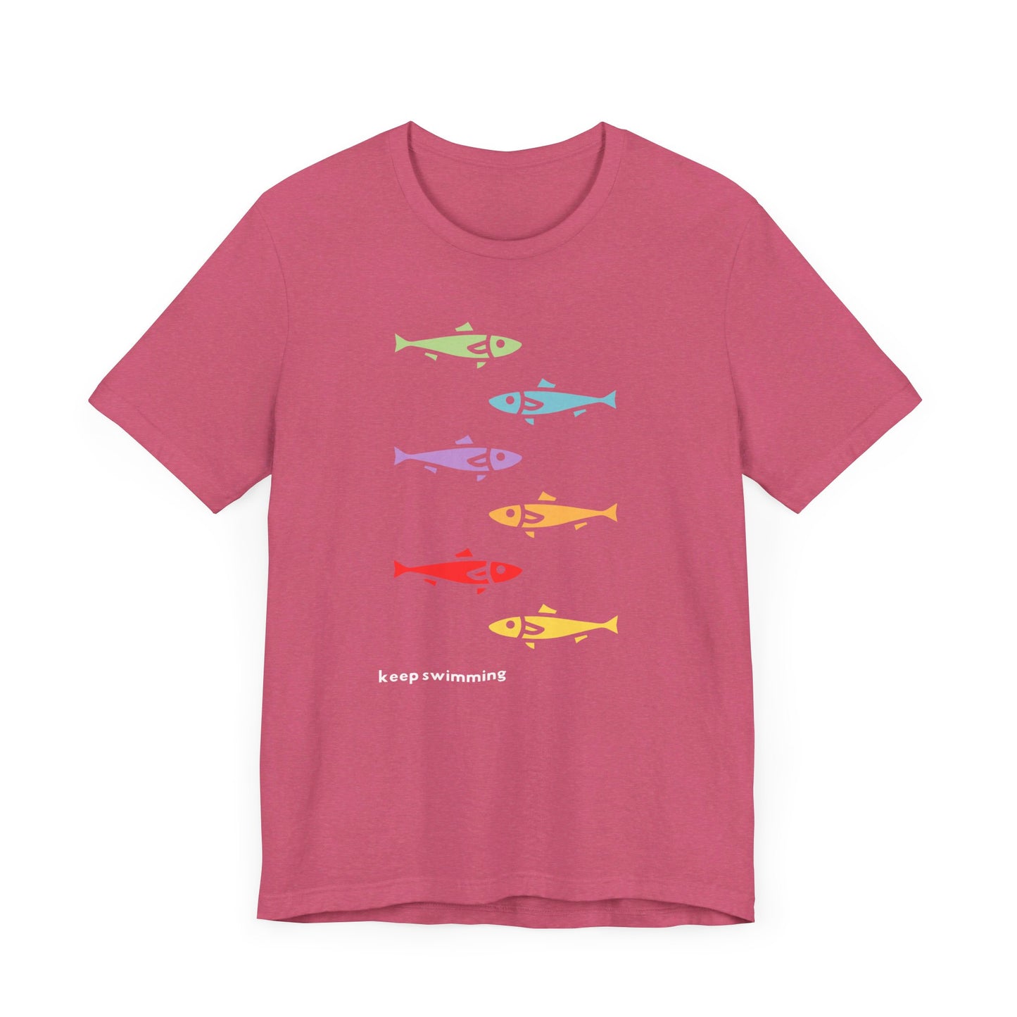 Keep Swimming Rainbow Unisex Jersey Short Sleeve Tee