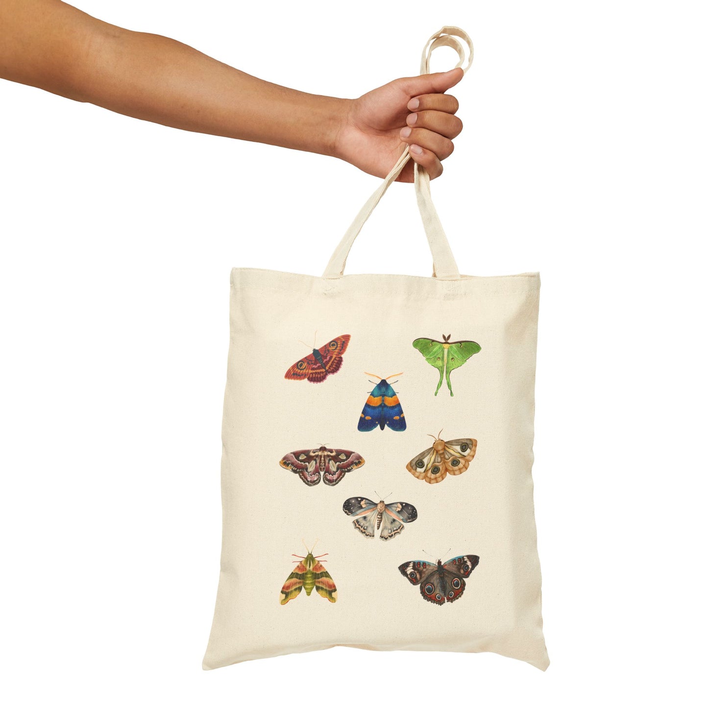 Moth Love Cotton Canvas Tote Bag