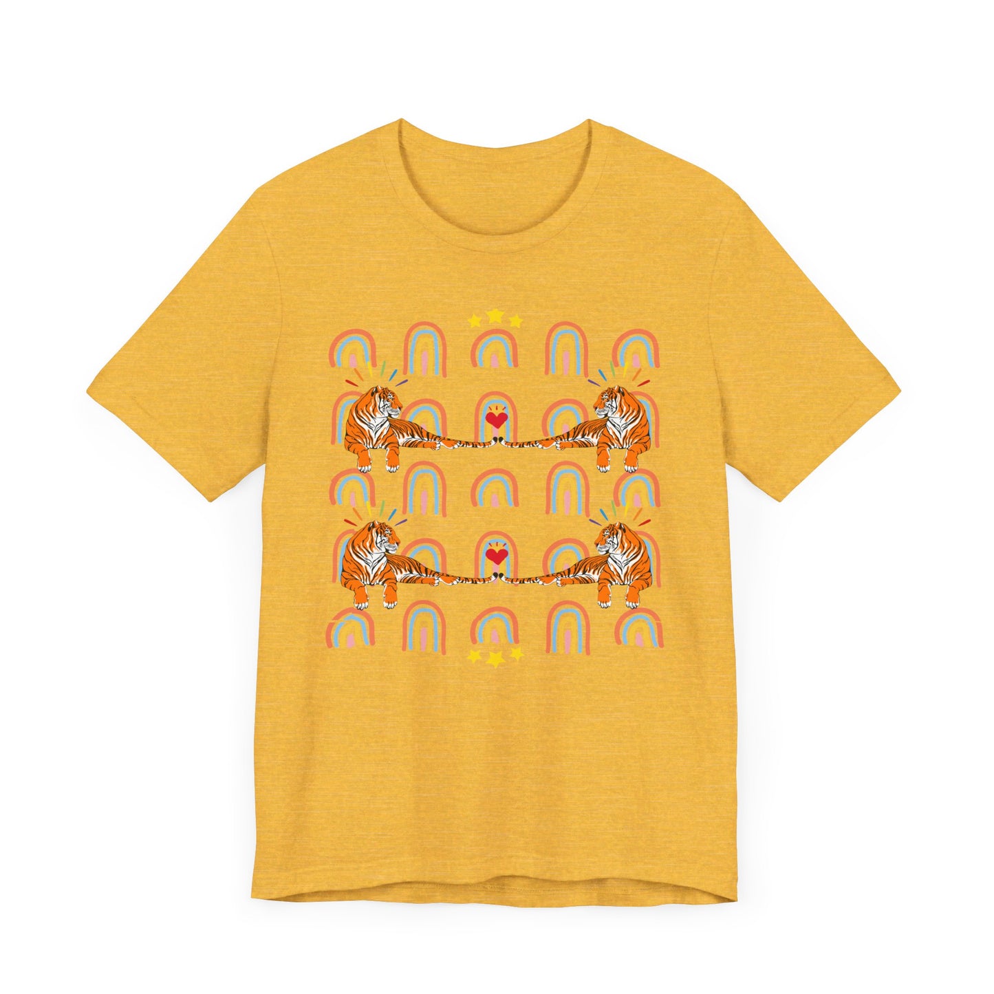 Rainbow Tigers - Unisex Jersey Short Sleeve Tee