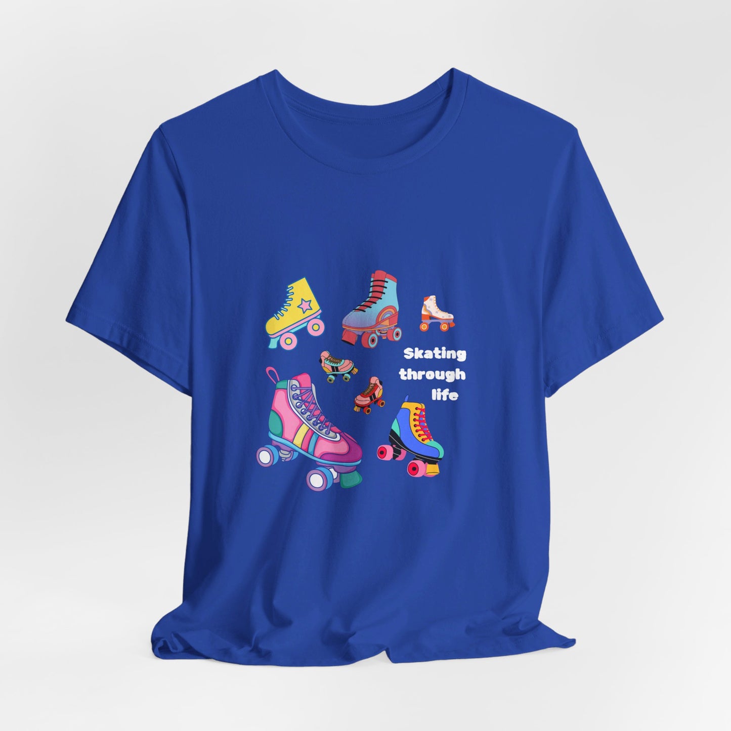 Skating Through Life-Unisex Jersey Short Sleeve Tee