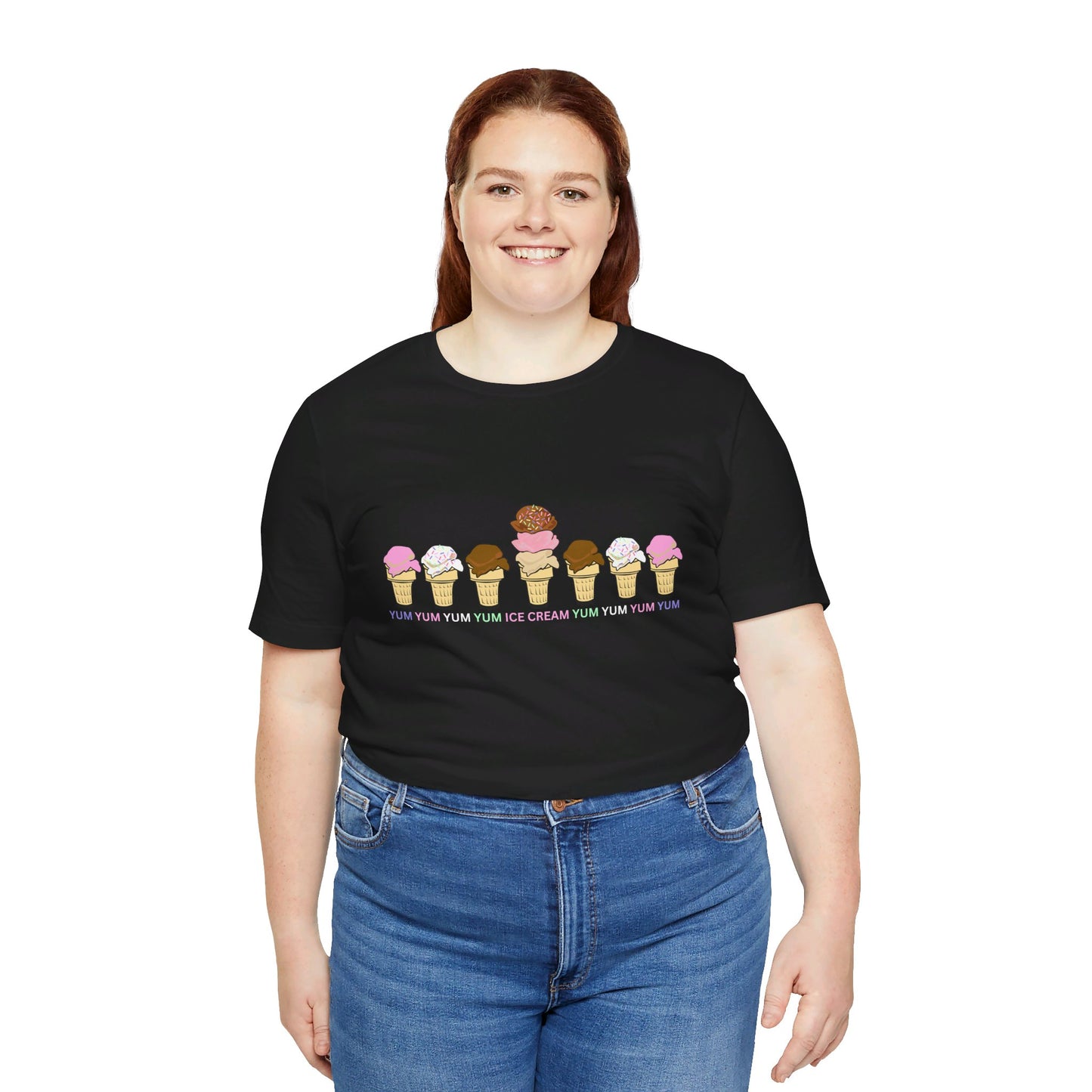 Yum Yum Yum Ice Cream - Unisex Jersey Short Sleeve Tee