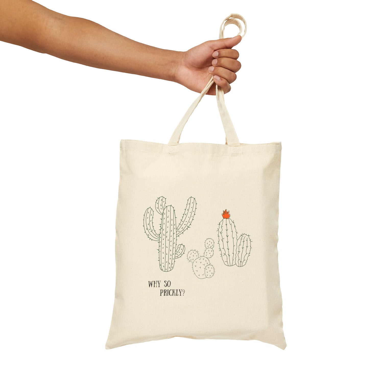 Why So Prickly Cotton Canvas Tote Bag