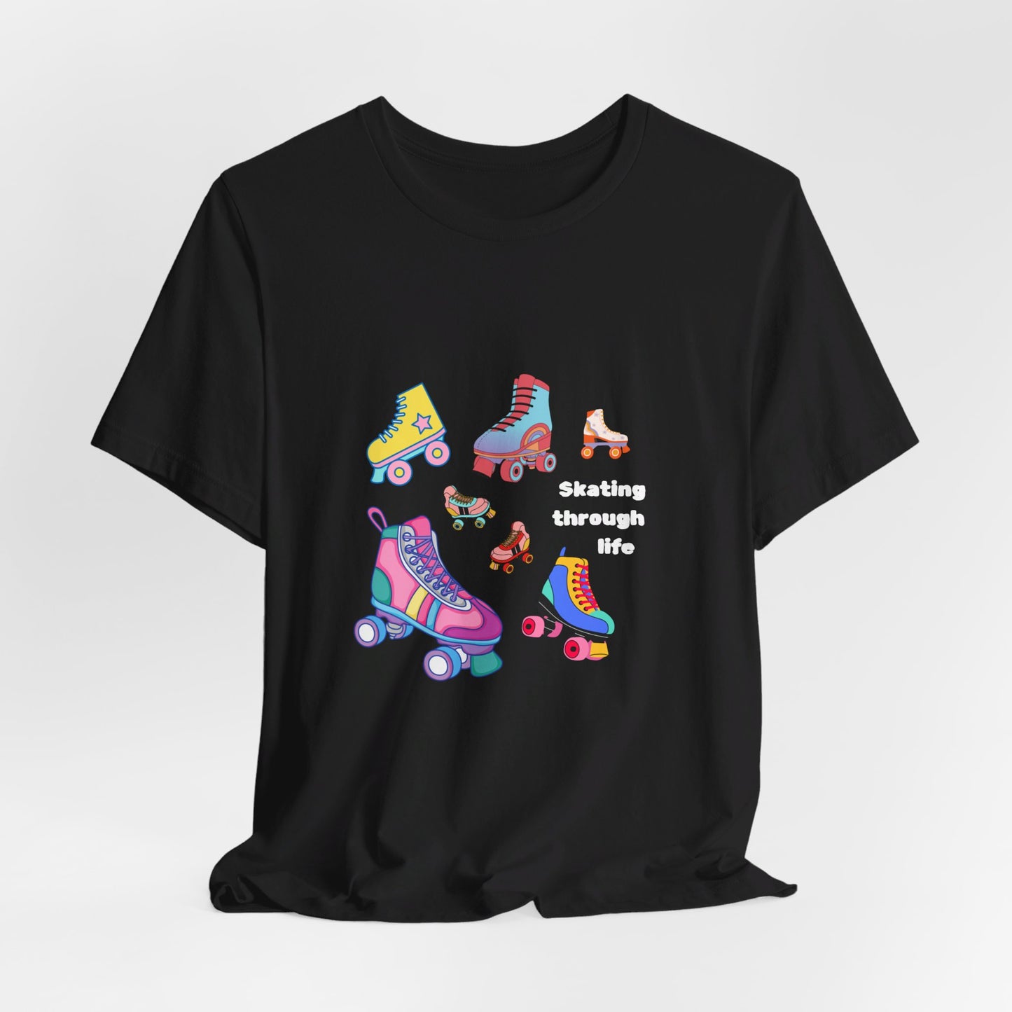Skating Through Life-Unisex Jersey Short Sleeve Tee