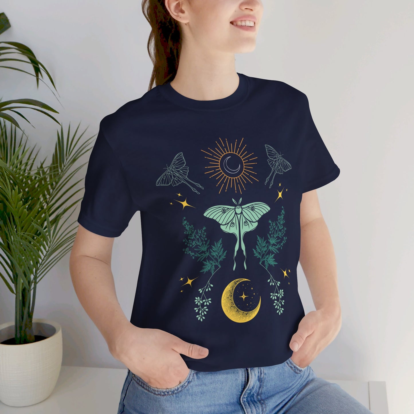 Luna Moth Unisex Jersey Short Sleeve Tee