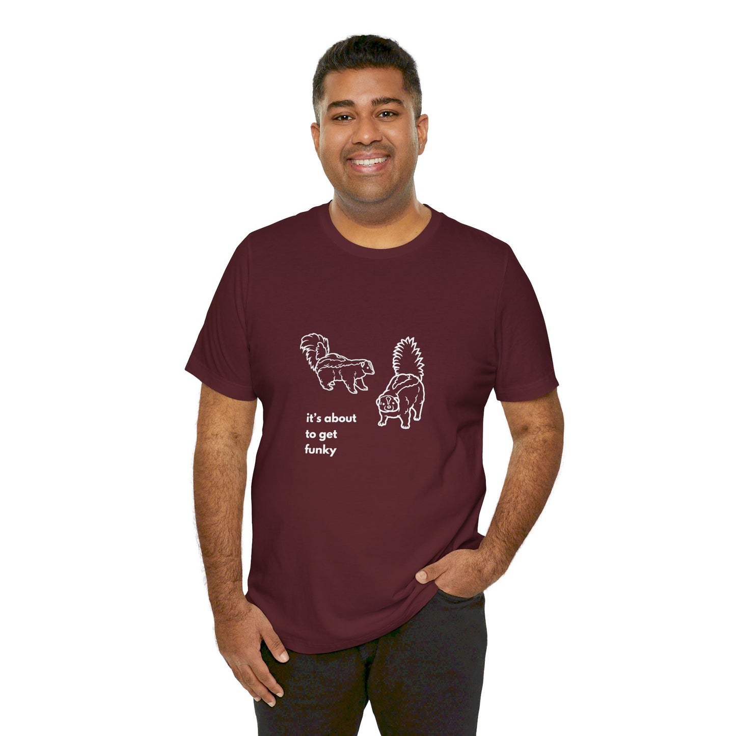 About to get Funky Unisex Jersey Short Sleeve Tee