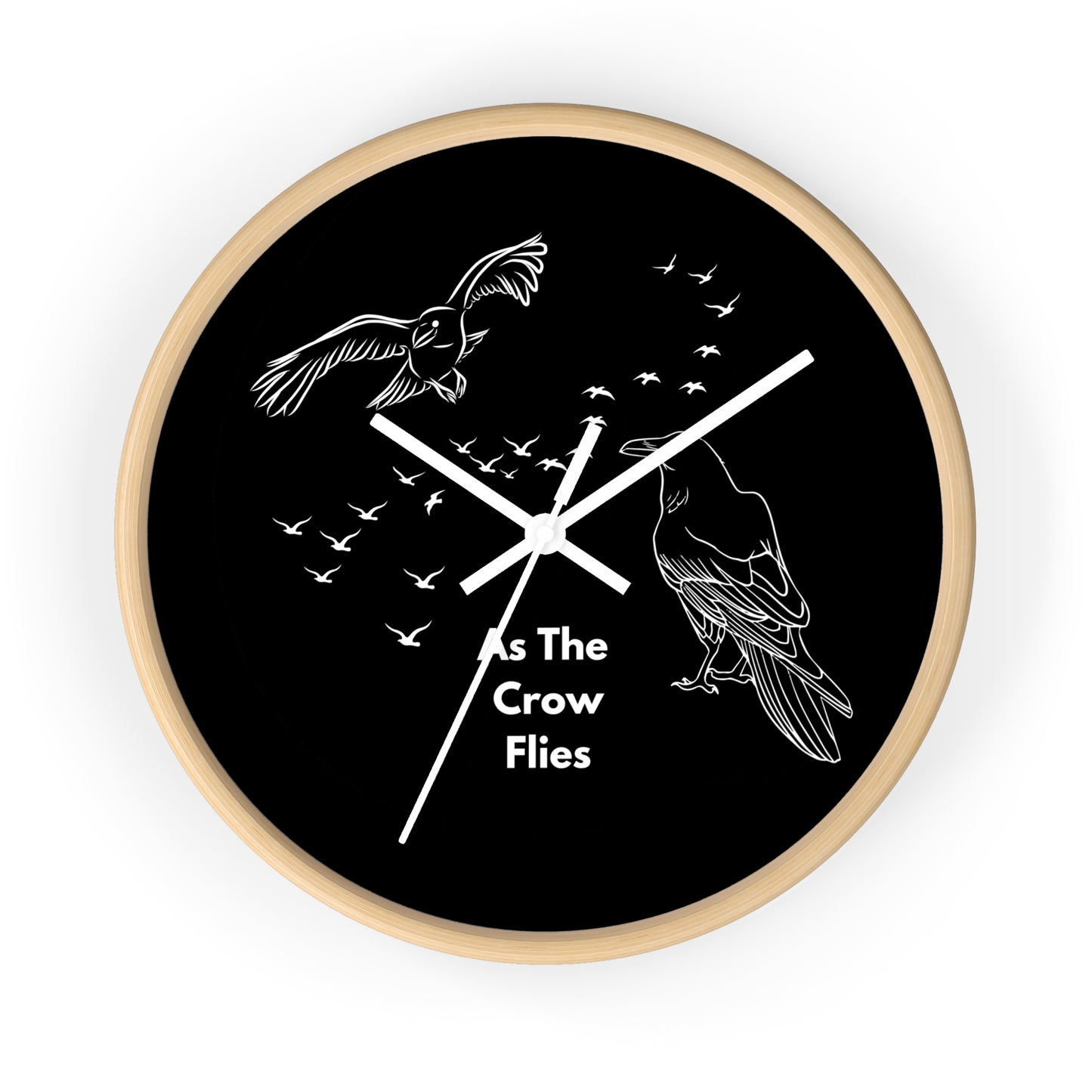 As the Crow Flies Wall Clock