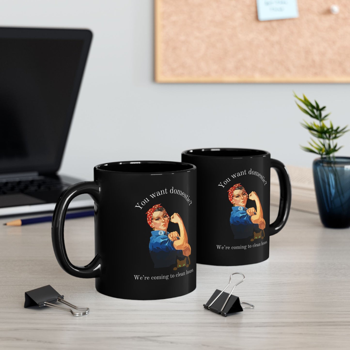 Clean House Black Mug (11oz, 15oz)