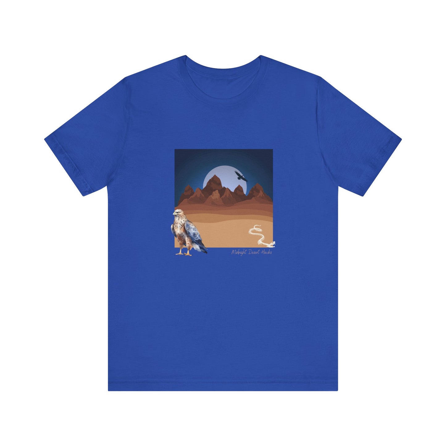 Midnight Desert Hawk-Unisex Jersey Short Sleeve Tee