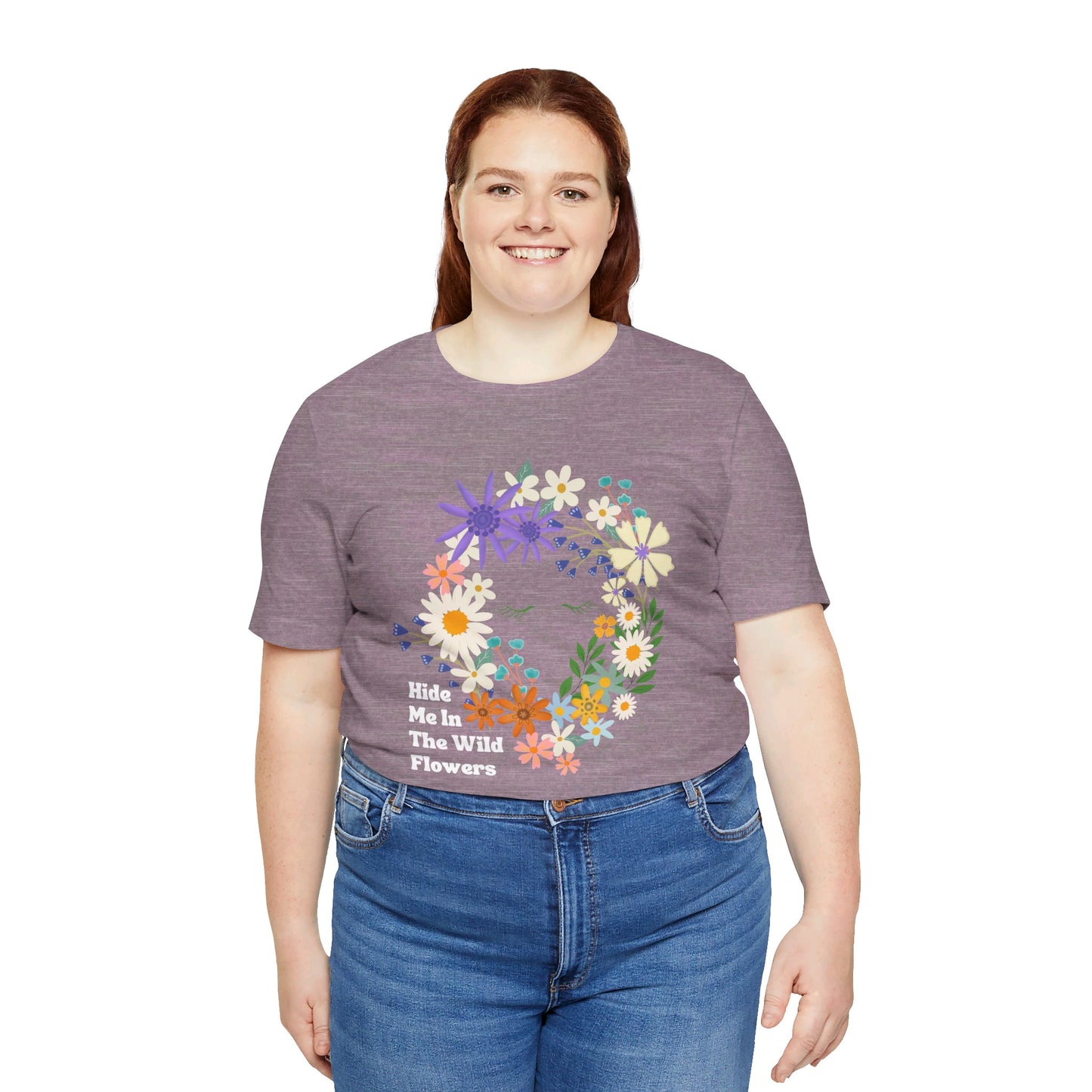 Hide Me In The WIldflowers Unisex Jersey Short Sleeve Tee