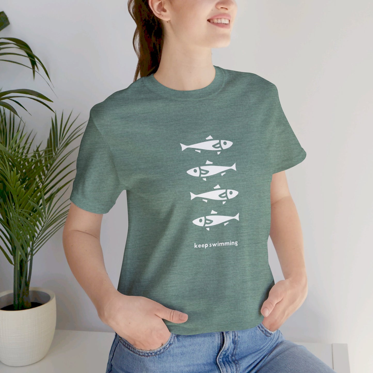 Keep Swimming Unisex Jersey Short Sleeve Tee